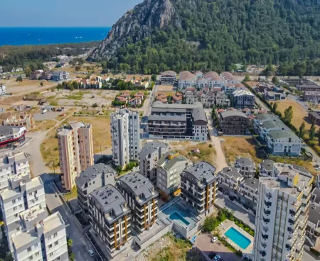 Раскошные новые апартаменты возле моря в районе Сарысу Анталия